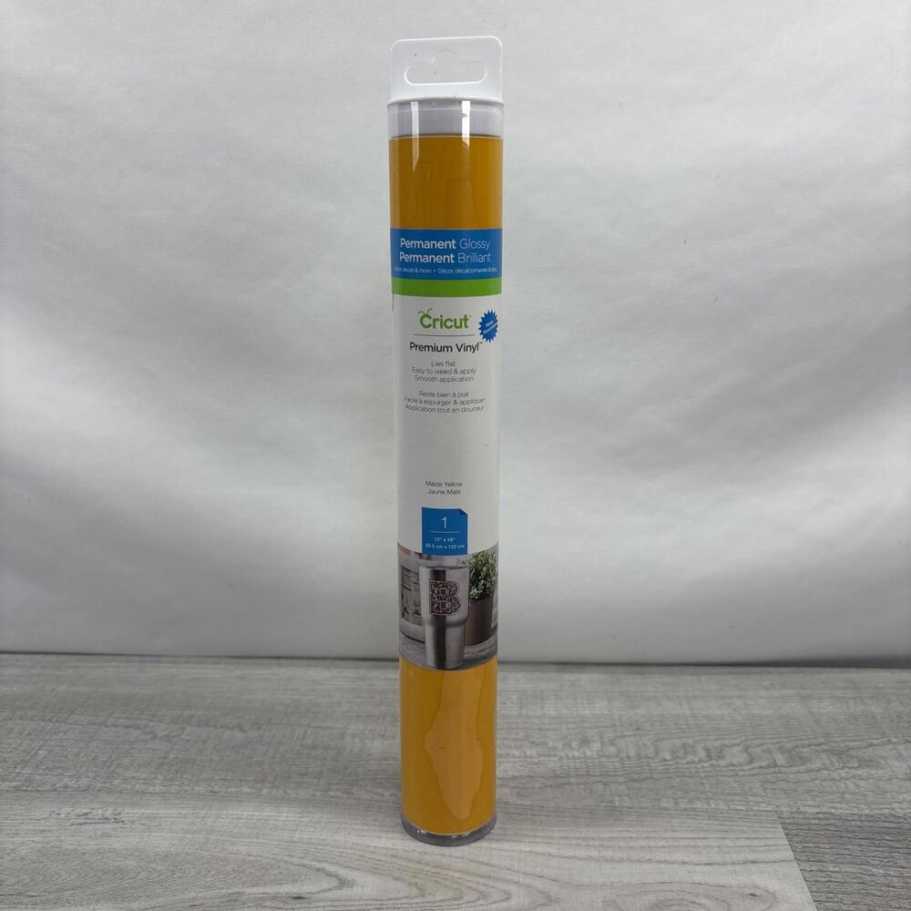 Cricut Permanent Glossy Premium Vinyl Maize Yellow